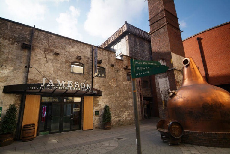 Exterior of Jameson Distillery