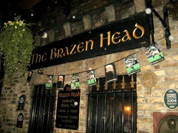Exterior of the Brazen Head bar