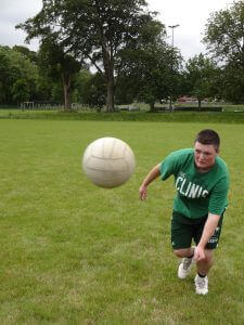 man playing gaelic football